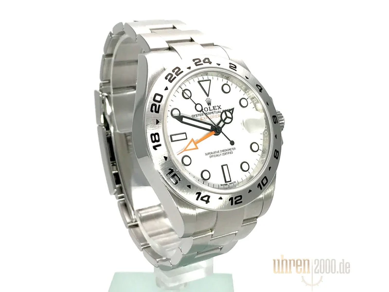 Rolex Explorer II 42 Edelstahl 216570 weißes Zifferblatt aus 2017