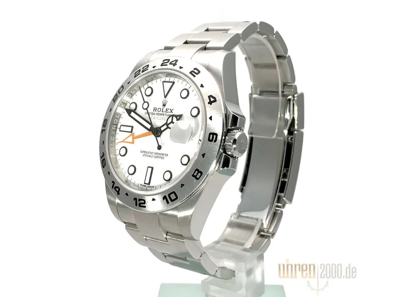 Rolex Explorer II 42 Edelstahl 216570 weißes Zifferblatt aus 2017