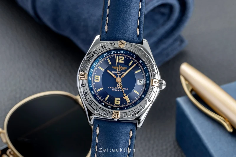Breitling Antares steel / gold automatic men's watch B 32047-074 [2504232]