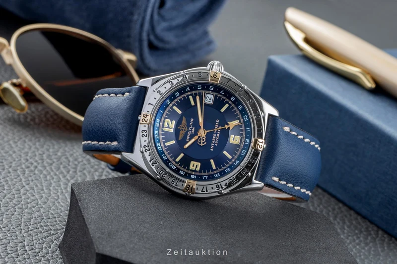 Breitling Antares steel / gold automatic men's watch B 32047-074 [2504232]