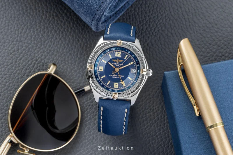 Breitling Antares steel / gold automatic men's watch B 32047-074 [2504232]