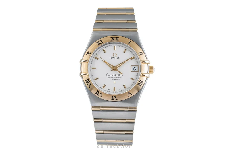 Omega Constellation steel / gold automatic men's watch 1202.30.00 LP: 7000EUR [2503544]