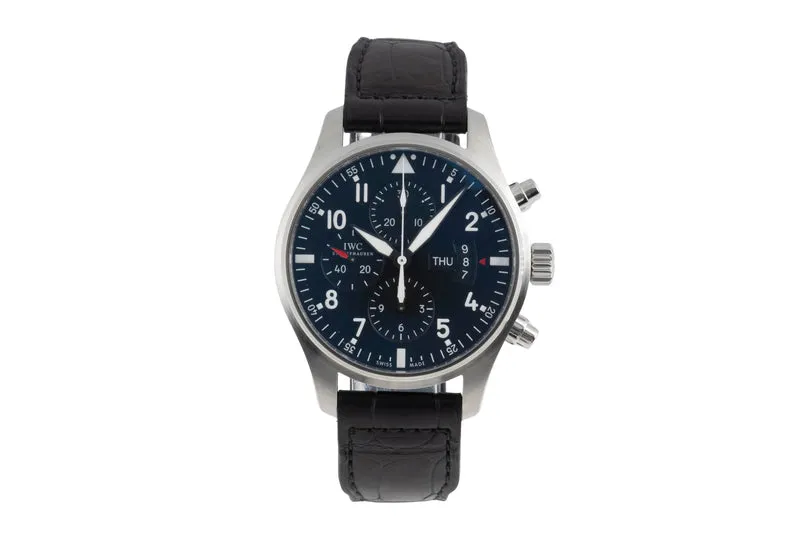 IWC Fliegerchronograph chronograph steel automatic men's watch IW377701 LP: 7300EUR [2503560]