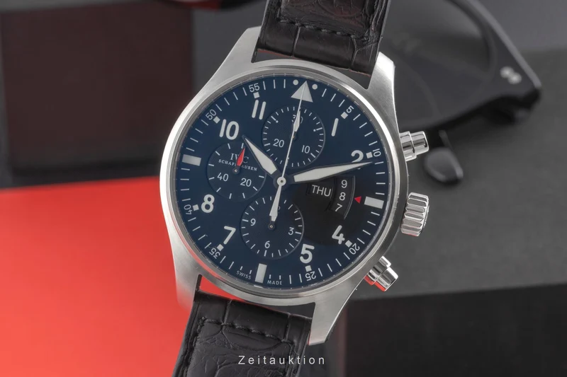 IWC Fliegerchronograph chronograph steel automatic men's watch IW377701 LP: 7300EUR [2503560]