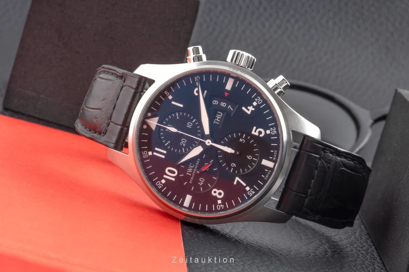 IWC Fliegerchronograph chronograph steel automatic men's watch IW377701 LP: 7300EUR [2503560]
