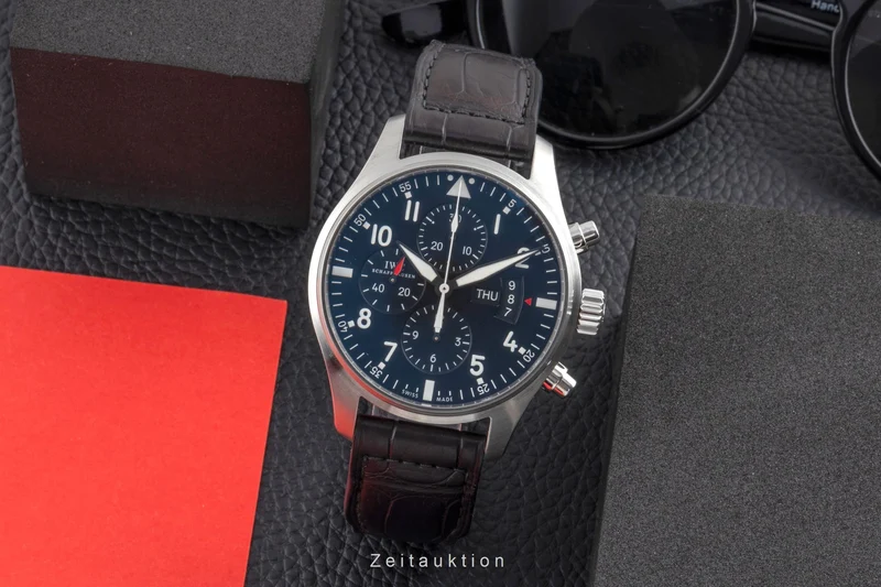 IWC Fliegerchronograph chronograph steel automatic men's watch IW377701 LP: 7300EUR [2503560]