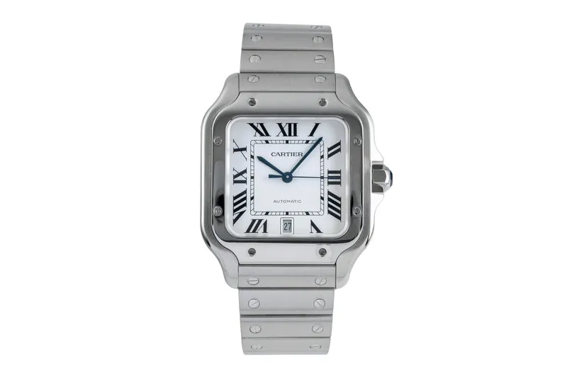 Cartier Santos steel automatic men's watch WSSA0018 LP: 8850EUR [2504674]