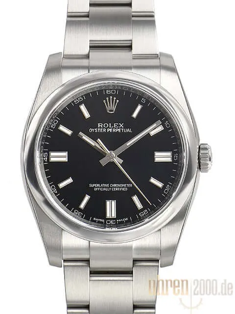 Rolex Oyster Perpetual 36 116000 Schwarz Index