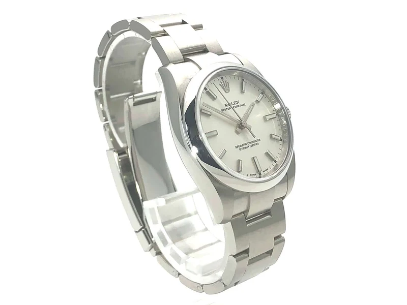 Rolex Oyster Perpetual 34 mm 114200 Weiß