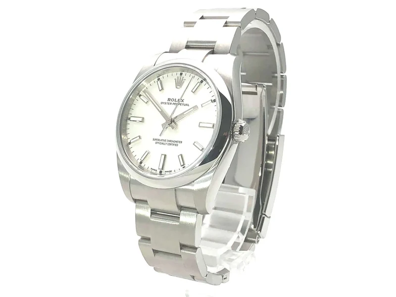 Rolex Oyster Perpetual 34 mm 114200 Weiß
