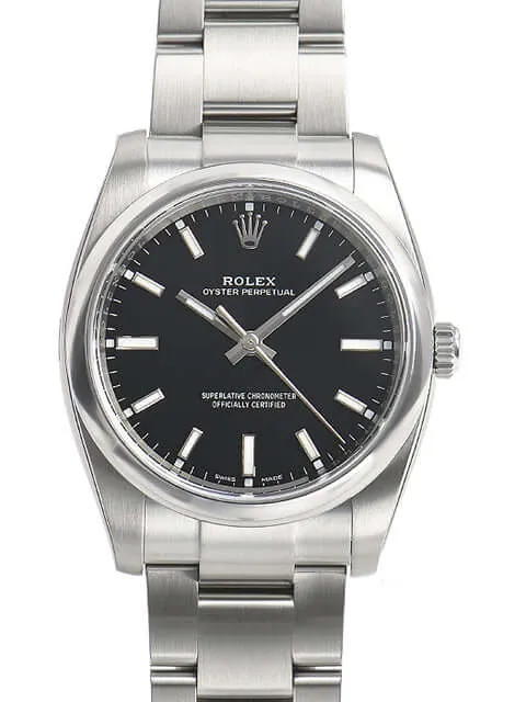 Rolex Oyster Perpetual 34 mm 114200 Schwarz