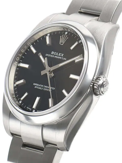 Rolex Oyster Perpetual 34 mm 114200 Schwarz