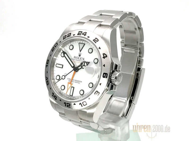 Rolex Explorer II 42 Edelstahl 216570 weißes Zifferblatt aus 2013