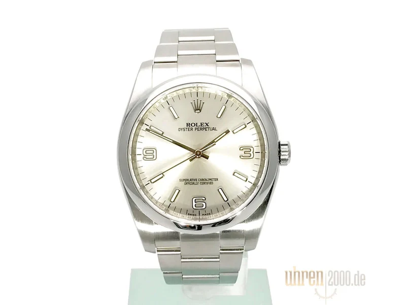 Rolex Oyster Perpetual 36 116000 Silber aus 2013