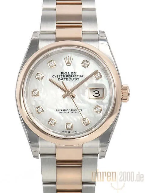 Rolex Datejust 36 126201 Perlmutt Diamant