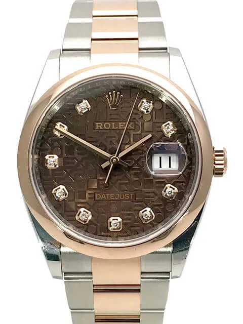 Rolex Datejust 36 126201 Schoko J Diamant