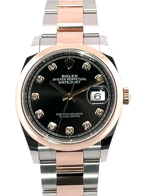 Rolex Datejust 36 126201 Schwarz Diamant