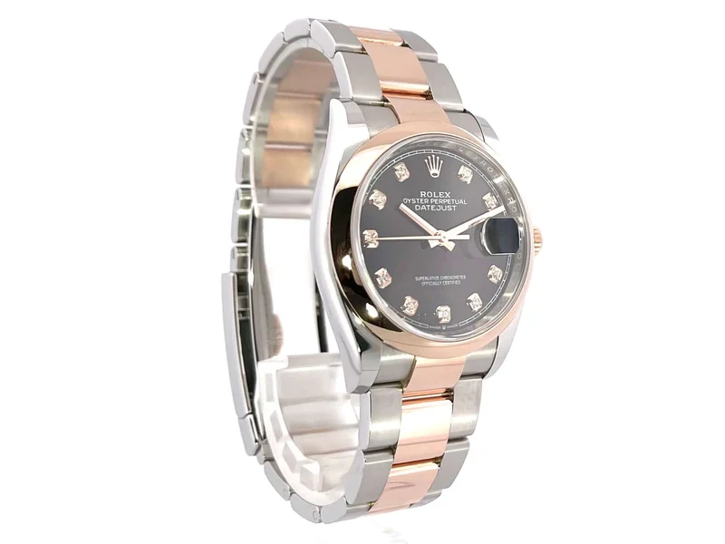 Rolex Datejust 36 126201 Schwarz Diamant
