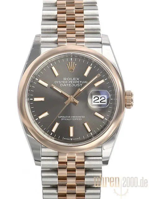 Rolex Datejust 36 126201 Rhodium Index Jubile-Band