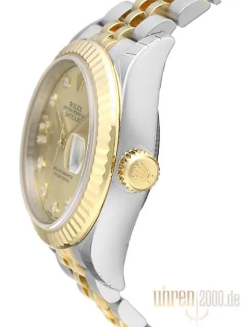 Rolex Datejust 28 Edelstahl Gold 279173 Champagner Römisch DIA Jubile-Band