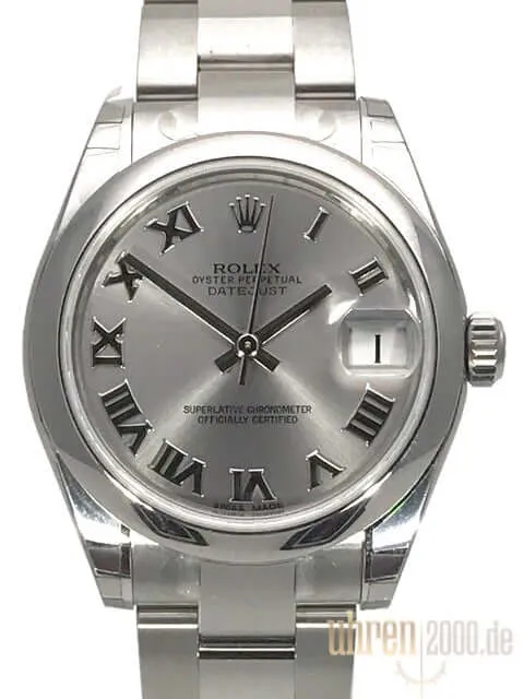 Rolex Oyster Datejust 31 178240 Rhodium Römisch