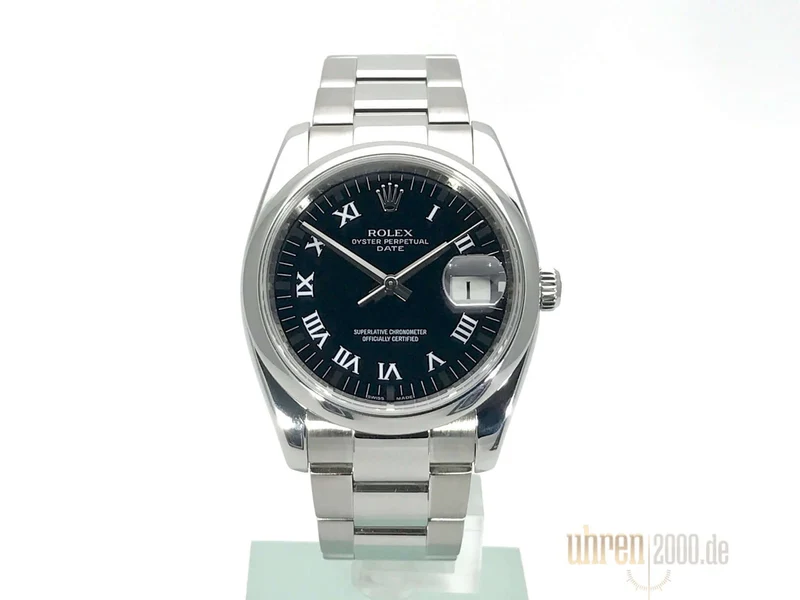Rolex Oyster Perpetual Date 34 115200 Schwarz aus 2007