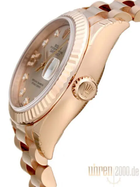 Rolex Lady-Datejust 28 Everose-Gold 279175 Pink Dia