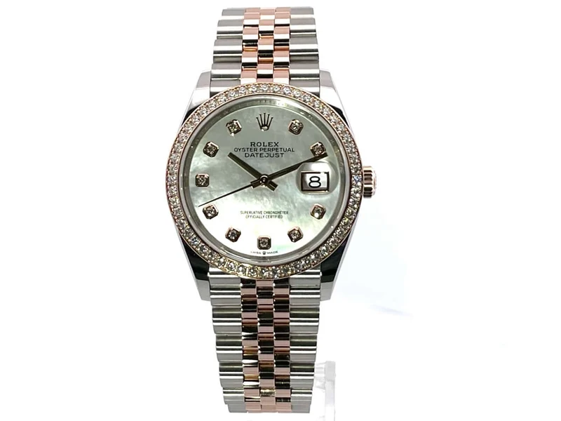 Rolex Datejust 36 126281RBR Perlmutt Diamant Jubile-Band