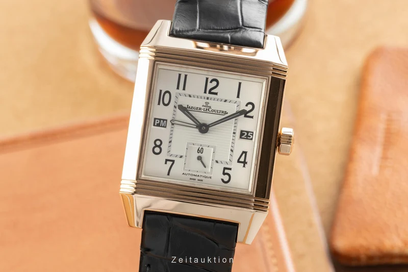 Jaeger LeCoultre Reverso 18 ct red gold automatic men's watch Q7002420 230.2.77 [2504669]