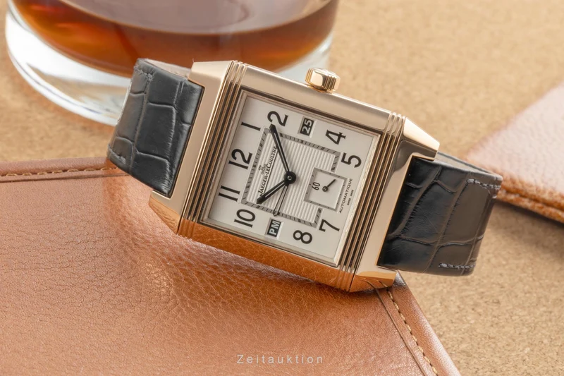 Jaeger LeCoultre Reverso 18 ct red gold automatic men's watch Q7002420 230.2.77 [2504669]