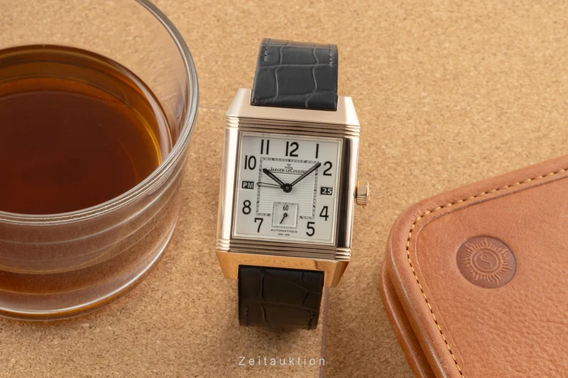 Jaeger LeCoultre Reverso 18 ct red gold automatic men's watch Q7002420 230.2.77 [2504669]