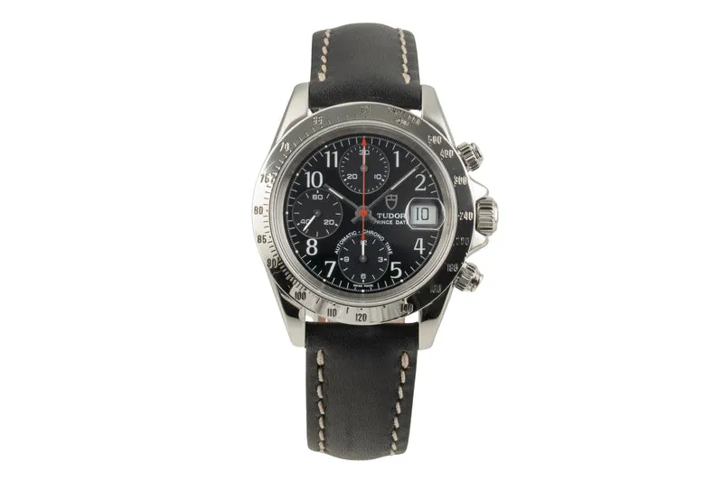 Tudor Prince Date chronograph steel automatic men's watch 79280P [2503540]