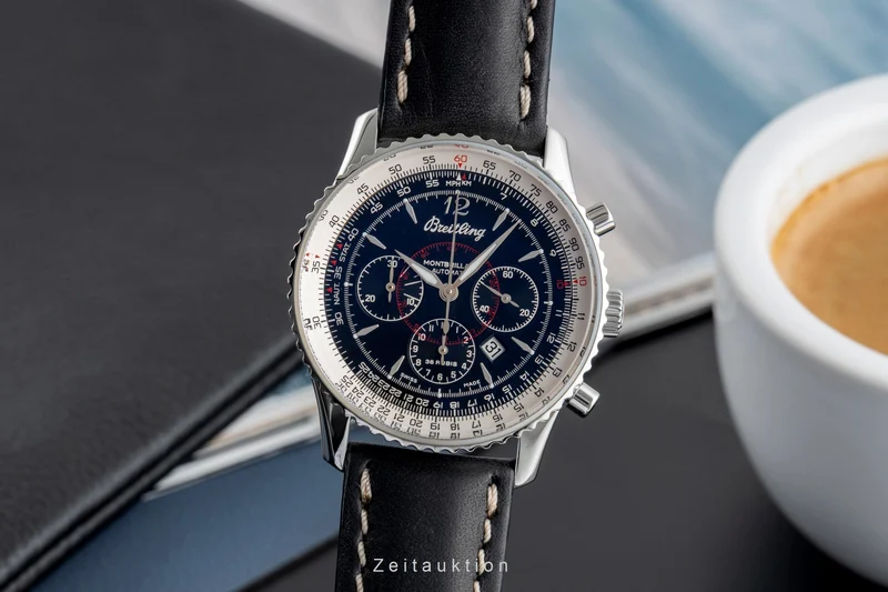 Breitling Montbrillant chronograph steel automatic men's watch A41330 [2504374]