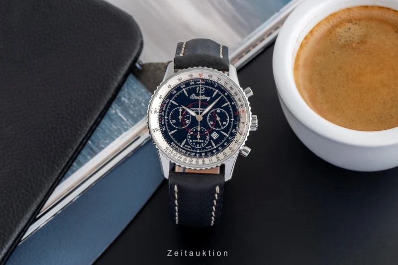 Breitling Montbrillant chronograph steel automatic men's watch A41330 [2504374]
