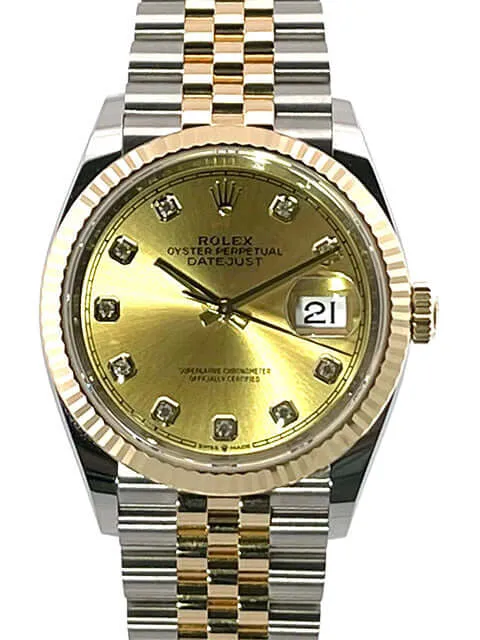 Rolex Datejust 36 126233 Champagner Diamant Jubile-Band