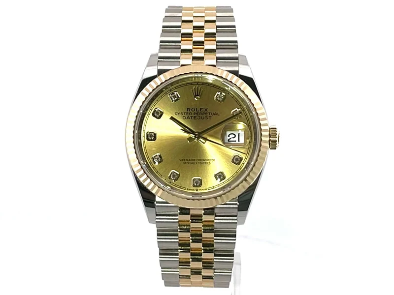 Rolex Datejust 36 126233 Champagner Diamant Jubile-Band