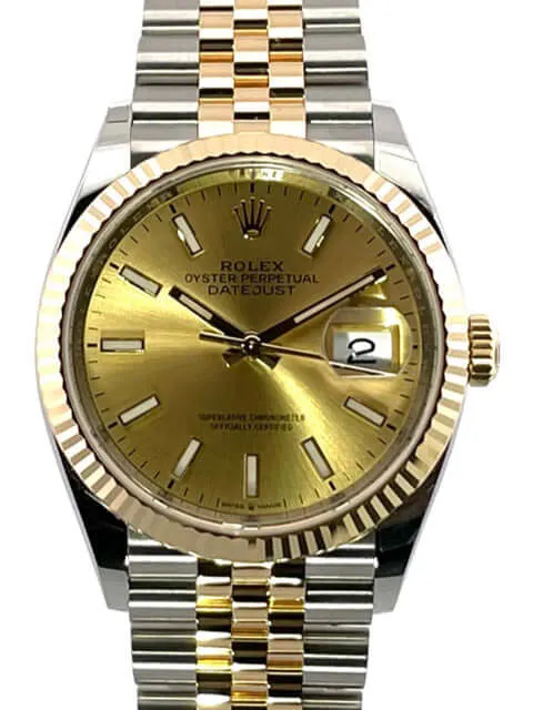 Rolex Datejust 36 126233 Champagner Index Jubile-Band
