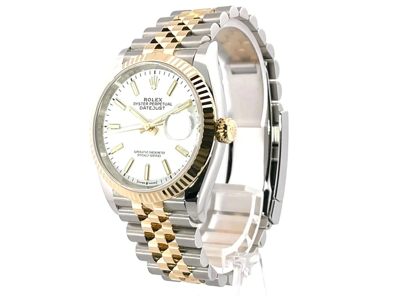 Rolex Datejust 36 126233 Weiß Index Jubile-Band