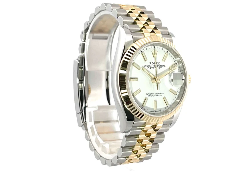 Rolex Datejust 36 126233 Weiß Index Jubile-Band