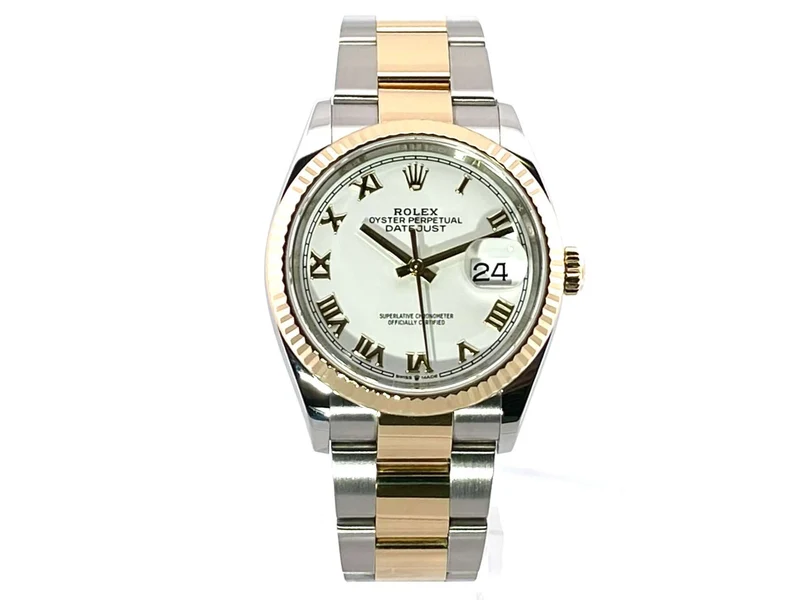 Rolex Datejust 36 126233 Weiß Römisch