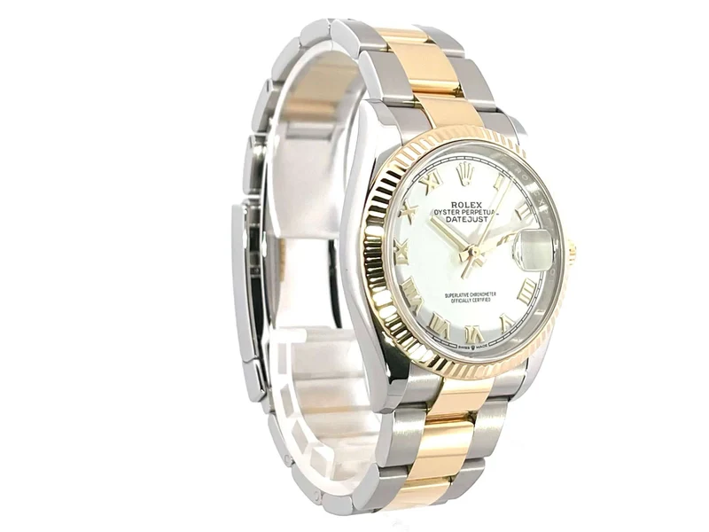 Rolex Datejust 36 126233 Weiß Römisch