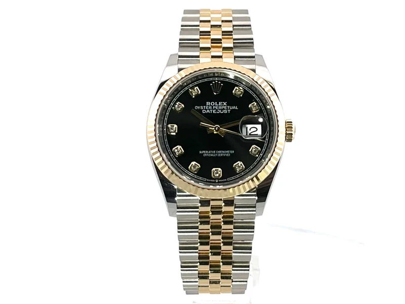 Rolex Datejust 36 126233 Schwarz Diamant Jubile-Band
