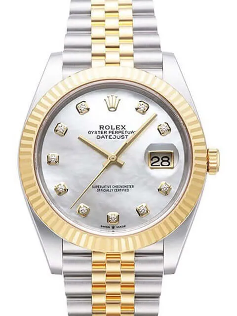 Rolex Datejust 41 126333 Perlmutt DIA Jubile-Band
