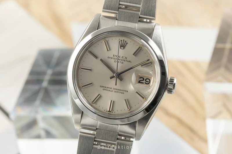 Rolex Date steel automatic men's watch 1500 [2502615]