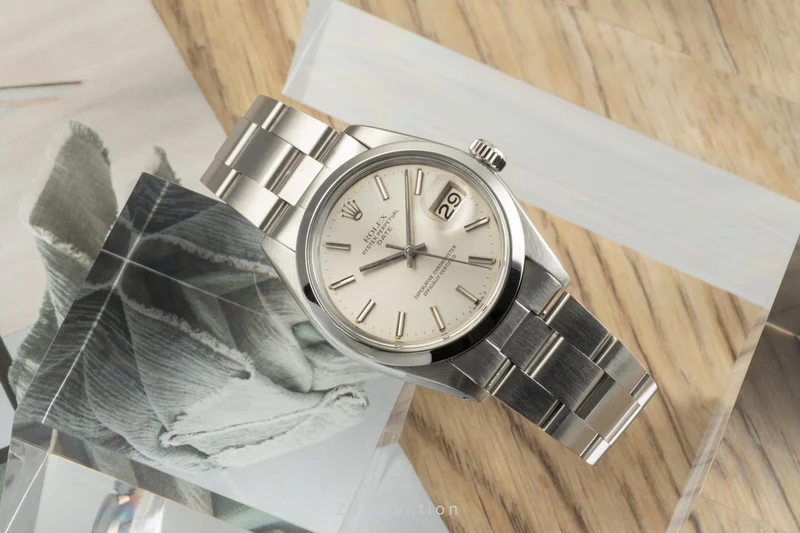 Rolex Date steel automatic men's watch 1500 [2502615]