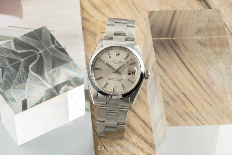 Rolex Date steel automatic men's watch 1500 [2502615]