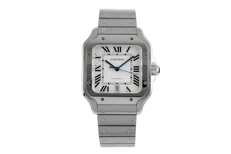 Cartier Santos steel automatic men's watch WSSA0018 LP: 8850EUR [2504517]