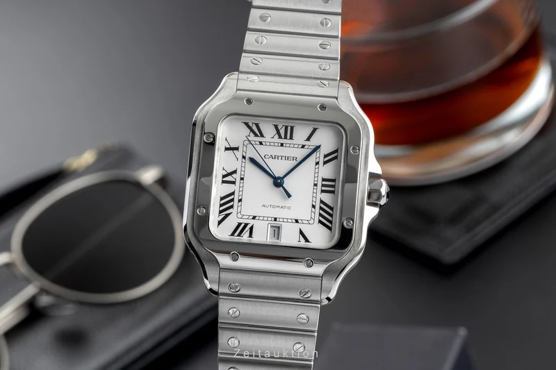 Cartier Santos steel automatic men's watch WSSA0018 LP: 8850EUR [2504517]