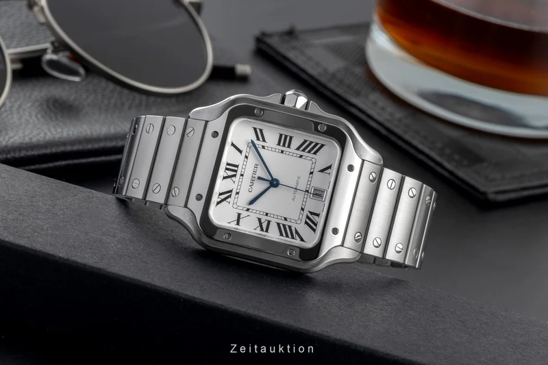 Cartier Santos steel automatic men's watch WSSA0018 LP: 8850EUR [2504517]