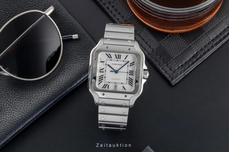Cartier Santos steel automatic men's watch WSSA0018 LP: 8850EUR [2504517]